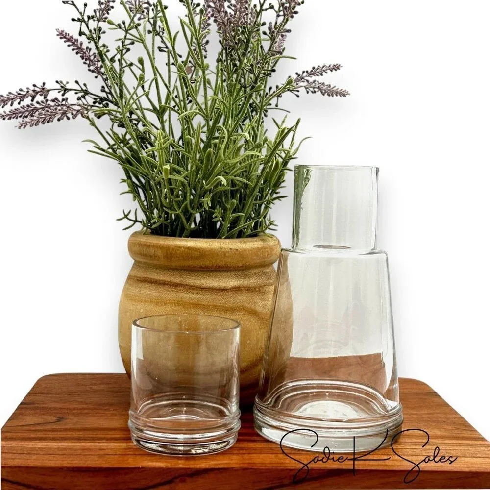 Hearth & Hand Magnolia 23.5oz Glass Carafe &‎ Tumbler Set - Target - New in Box